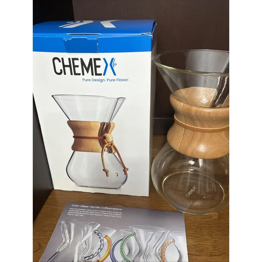 Chemex Classic 6-Cup Pour-Over Glass Coffeemaker - Open Box